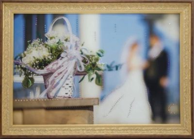 Лот: 21290540. Фото: 1. Картина Свадебные цветы с кристаллами... Другое (сувениры, подарки)