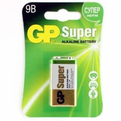 Лот: 22979185. Фото: 1. Батарейка Крона GP Super 6LR61... Батарейки, аккумуляторы, элементы питания
