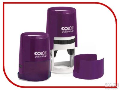Лот: 13989401. Фото: 1. Colop printer R40 (d 42 мм, фиолетовая... Печати, штампы, оснастки