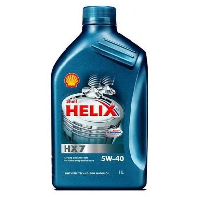 Лот: 14466872. Фото: 1. Shell Helix HX7 5W-40 (синт) 1л. Масла, жидкости