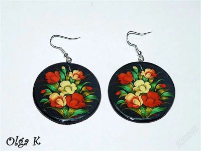 Лот: 897370. Фото: 1. Серьги "Цветы". Серьги, каффы