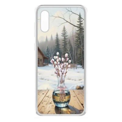 Лот: 25134976. Фото: 1. Чехол Krutoff Clear Case "Верба... Чехлы, бамперы