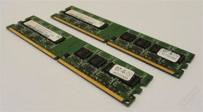 Лот: 1607548. Фото: 1. Hynix DDR-2 PC-6400U 2x1024. Оперативная память