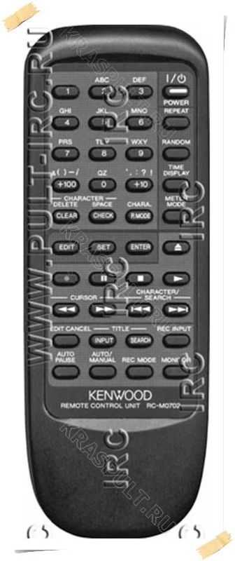 Лот: 16190695. Фото: 1. Пульт KENWOOD RC-M0702. Пульты ДУ