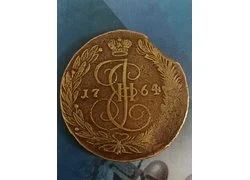 Лот: 18354618. Фото: 1. 5 копеек 1764 г. Россия до 1917 года