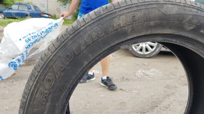 Лот: 16239567. Фото: 1. Летняя резина Roadstone Roadian... Шины