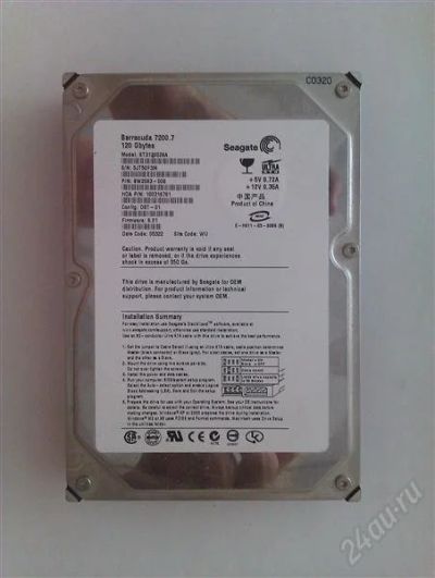 Лот: 1918485. Фото: 1. Жесткий диск 120Gb Seagate IDE. Жёсткие диски (HDD)