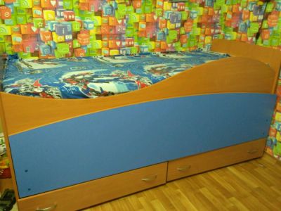 Лот: 10924936. Фото: 1. Кровать двухъярусная выкатная... Детские кровати и кроватки