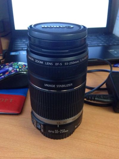 Лот: 5320849. Фото: 1. Объектив Canon EF-S 55-250mm f... Объективы