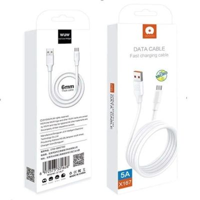 Лот: 22145579. Фото: 1. Кабель WUW X167 USB->microUSB... Дата-кабели, переходники