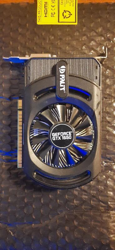 Лот: 19458490. Фото: 1. видеокарта Nvidia Palit gtx 1650. Видеокарты