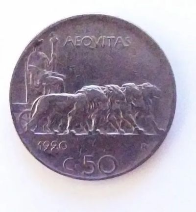 Лот: 24998428. Фото: 1. Италия 50 чентезимо 1920 гурт... Европа