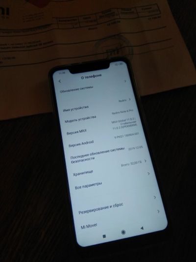 Лот: 15738504. Фото: 1. Xiaomi Redmi note 6 pro 3/32. Смартфоны