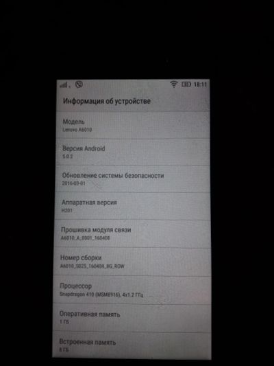 Лот: 8815628. Фото: 1. Lenovo a6010. Смартфоны