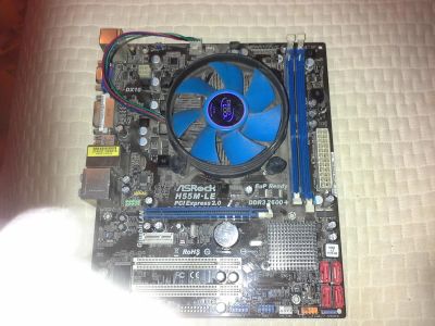 Лот: 8623047. Фото: 1. Материнская плата Asrock H55M-LE... Материнские платы