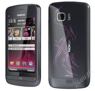 Лот: 1195575. Фото: 1. Nokia c5-03illuvial pink. Новый... Смартфоны