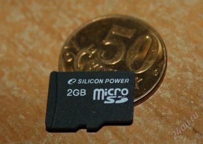 Лот: 1402536. Фото: 1. MicroSD 2 Gb Silicon Power. Карты памяти