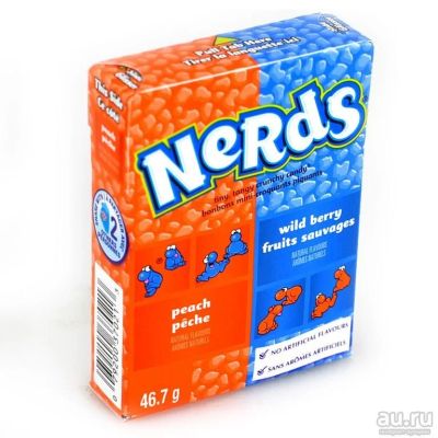 Лот: 9344195. Фото: 1. Nerds Peach & Wild Berry. Шоколад, конфеты