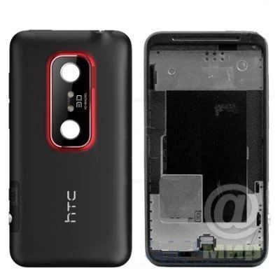 Лот: 4479844. Фото: 1. Корпус HTC Evo 3D Черный с красной... Корпуса, клавиатуры, кнопки