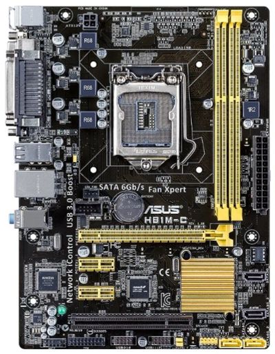 Лот: 4860507. Фото: 1. Материнская плата Asus H81M-C. Материнские платы