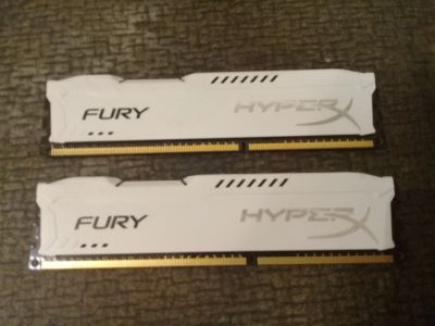 Лот: 14596591. Фото: 1. Kingston HyperX FURY White Series... Оперативная память
