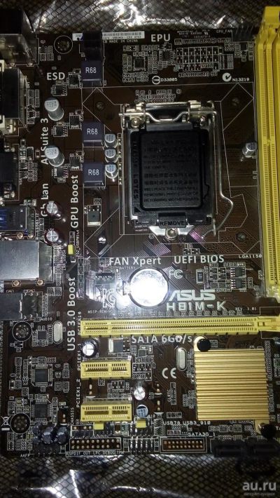 Лот: 9131611. Фото: 1. Материнская плата Asus H81M-K... Материнские платы