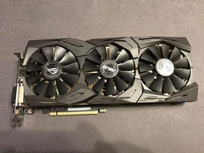 Лот: 19685486. Фото: 1. Asus GeForce GTX 1070 Strix OC... Видеокарты