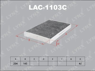 Лот: 13356905. Фото: 1. Lynx LAC-1103C Салонный фильтр. Расходные материалы