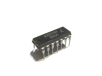 Лот: 21085855. Фото: 1. К155ТВ1, микросхема, 2 J-K триггера... Микросхемы