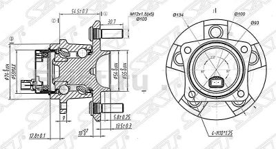 Лот: 21718650. Фото: 1. ступица Toyota Premio ZZT240. Двигатель и элементы двигателя