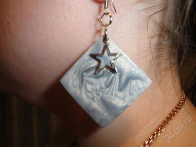 Лот: 327366. Фото: 1. Изделия из полимерной глины,серьги... Серьги, каффы