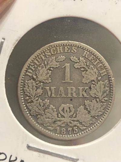 Лот: 25354540. Фото: 1. Германия 1 марка, 1875 "A" - Берлин. Германия и Австрия