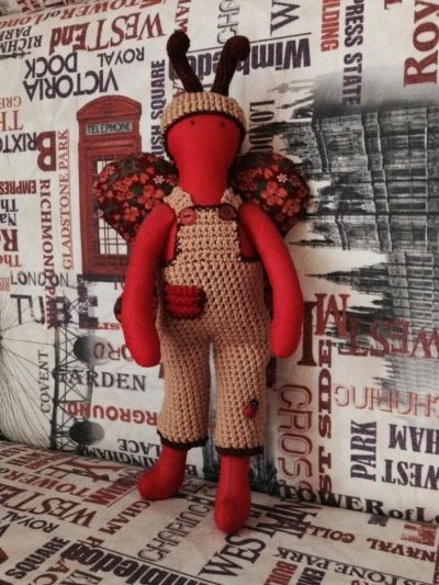 Лот: 4560352. Фото: 1. Бабочка. Авторские куклы, игрушки, поделки