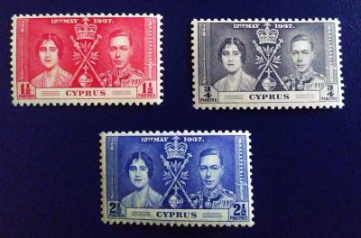 Лот: 19644357. Фото: 1. Кипр британский 1937 Коронация... Марки
