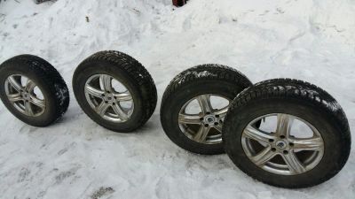 Лот: 11487867. Фото: 1. Комплект 4шт: диск+шина Bridgestone... Шины