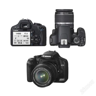 Лот: 2021399. Фото: 1. CANON 450D, объектив сanon zoom... Цифровые зеркальные