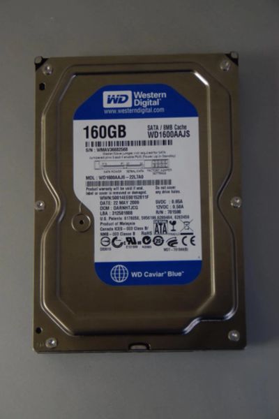 Лот: 6369283. Фото: 1. HDD 160Gb. Жёсткие диски (HDD)