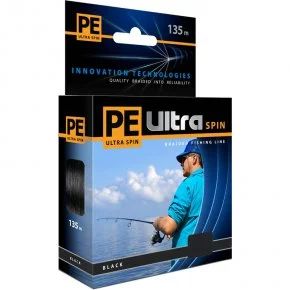 Лот: 3118016. Фото: 1. Шнур плетен PE ULTRA SPIN Black... Леска, блесны, крючки, мормышки