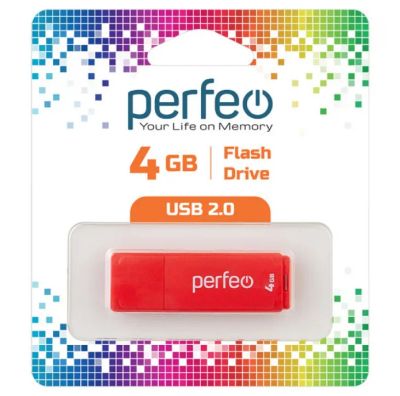 Лот: 25541924. Фото: 1. Флеш-накопитель USB2.0 4Gb Perfeo... USB-флеш карты