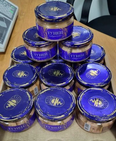 Лот: 22947445. Фото: 1. Тунец полосатый филе натур. 0... Икра, рыба, морепродукты