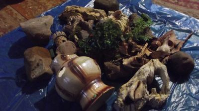 Лот: 11540960. Фото: 1. Куча аквариумных украшений, камней... Грунты, украшения, наполнения