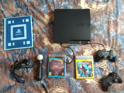 Лот: 11243485. Фото: 1. Playstation 3 + PS Move + PS Eye... Игровые приставки, консоли