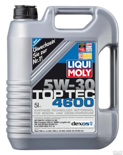 Лот: 15938586. Фото: 1. Liqui moly 5w30 Top Tec 4600 5л. Масла, жидкости