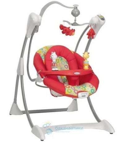 Лот: 3680528. Фото: 1. Качели Graco Silhouette плюс бонус... Ходунки, прыгунки, качели