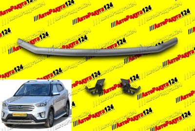 Лот: 18646943. Фото: 1. Защита переднего бампера Hyundai... Навесные силовые механизмы