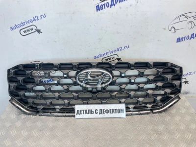 Лот: 25133157. Фото: 1. решетка радиатора Hyundai Santa... Двигатель и элементы двигателя