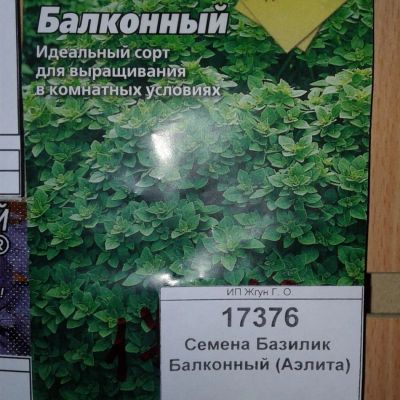 Лот: 9124921. Фото: 1. Семена / Базилик / Балконный... Пряные, лекарственные растения и зелень