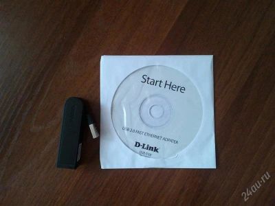 Лот: 2448587. Фото: 1. Cетевая карта USB D-Link DUB-E100. Сетевые карты