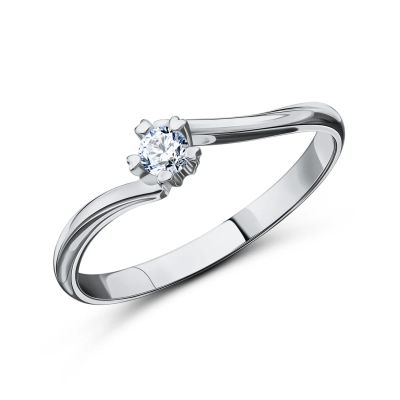 Лот: 23841041. Фото: 1. Золотое кольцо с кристаллом Swarovski. Кольца, перстни