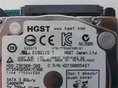 Лот: 6802553. Фото: 1. HGST 500Gb bad sector. Жёсткие диски (HDD)